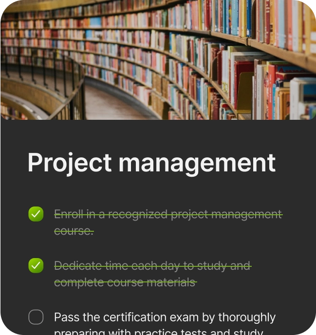 AI created Task list